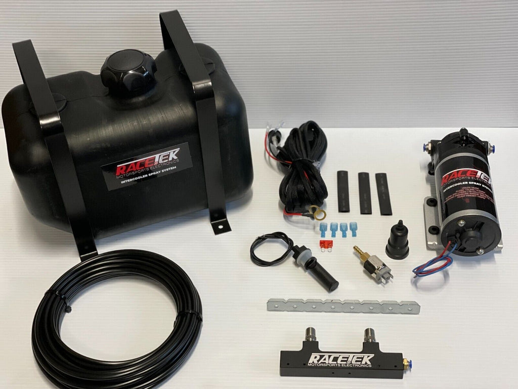 RaceTek Intercooler Radiator Water Spray Cooling Kit 9.4L-Tank / 2-Nozzle Rail