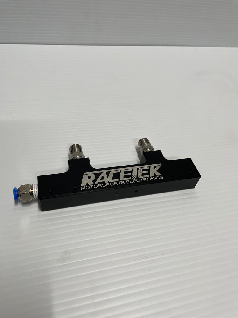 RaceTek 2 Nozzle Intercooler Spray Aluminum Rail with Mist Nozzles